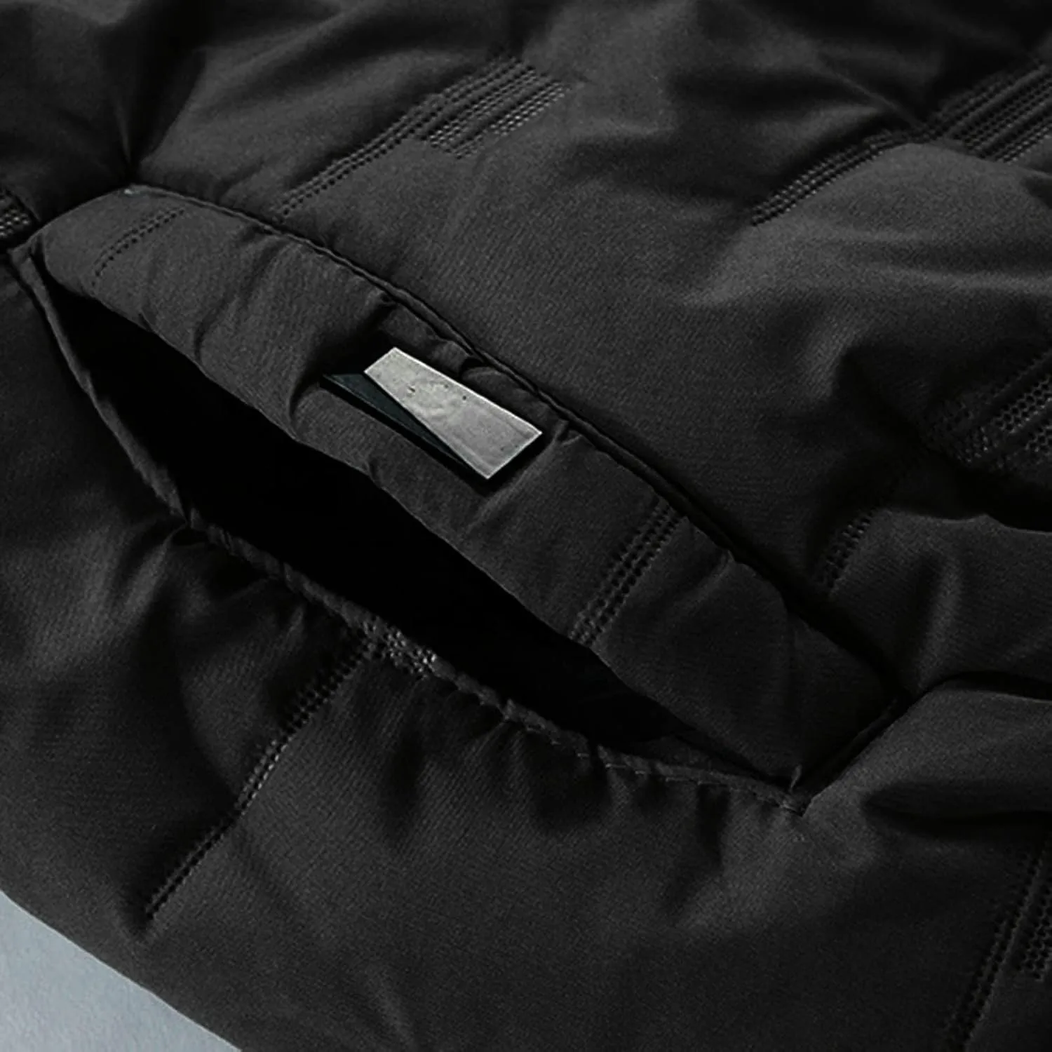 peqiut Winter Jacket For Men Fashion Zipper Cotton Padded Warm Fall Winter Hooded Coats Solid Color Jacket Comfort
