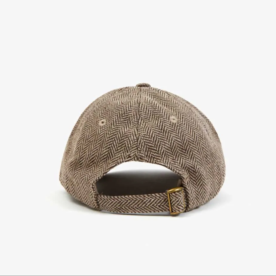Petit "Oui" Wool Baseball Hat (Taupe)