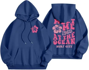 Pink Oversized Hoodie - Unisex Adult Clothing - Active Individuals - Sweatshirt - Long Sleeve - with Pockets