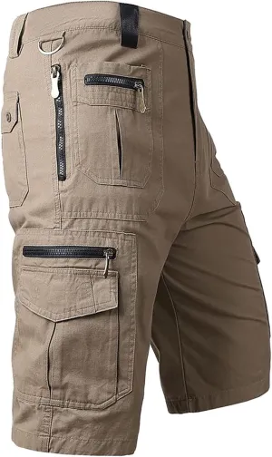 Plus Size Men's Cargo Work Pants Waist Trousers Lightweight Pants Men's Cargo Pants Casual Sports Slim Trousers with