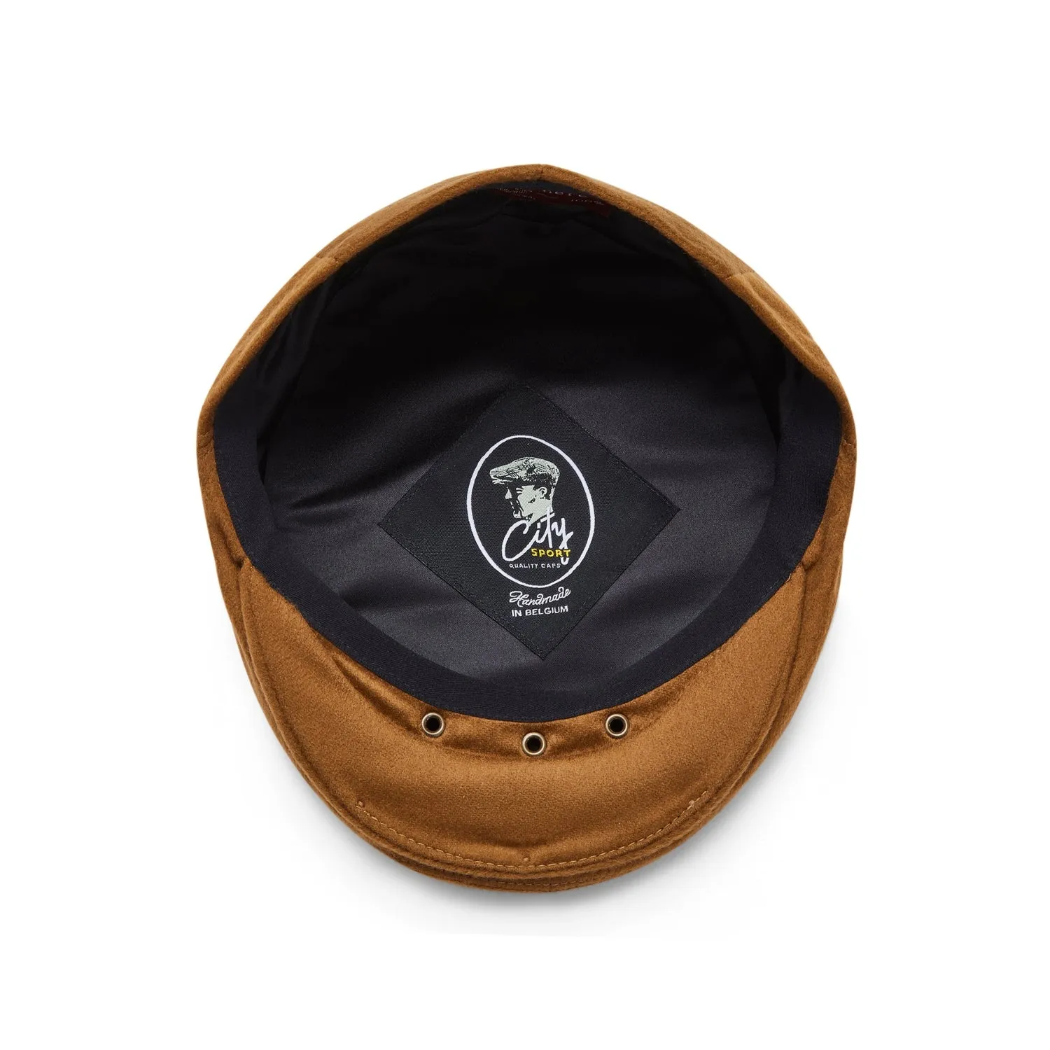 Pure Cashmere Flat Cap | Camel | CitySport