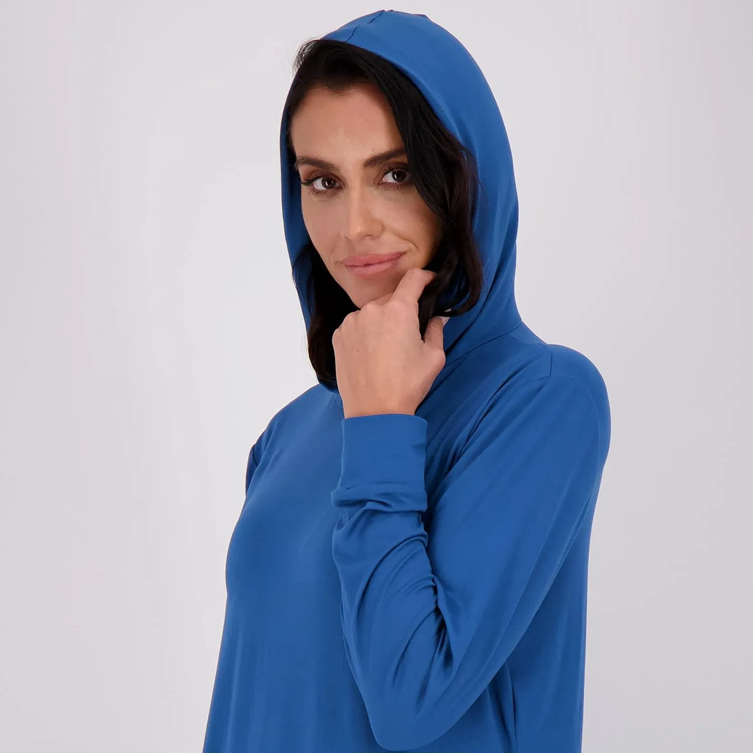 Real Essentials 3 Pack: Women's Dry Fit Long-Sleeve Hoodie Pullover Sweatshirt Pocket - Active Lounge (Available In Plus)