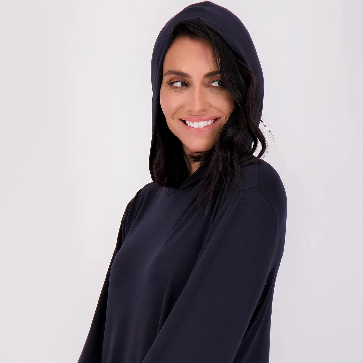 Real Essentials 3 Pack: Women's Dry Fit Long-Sleeve Hoodie Pullover Sweatshirt Pocket - Active Lounge (Available In Plus)