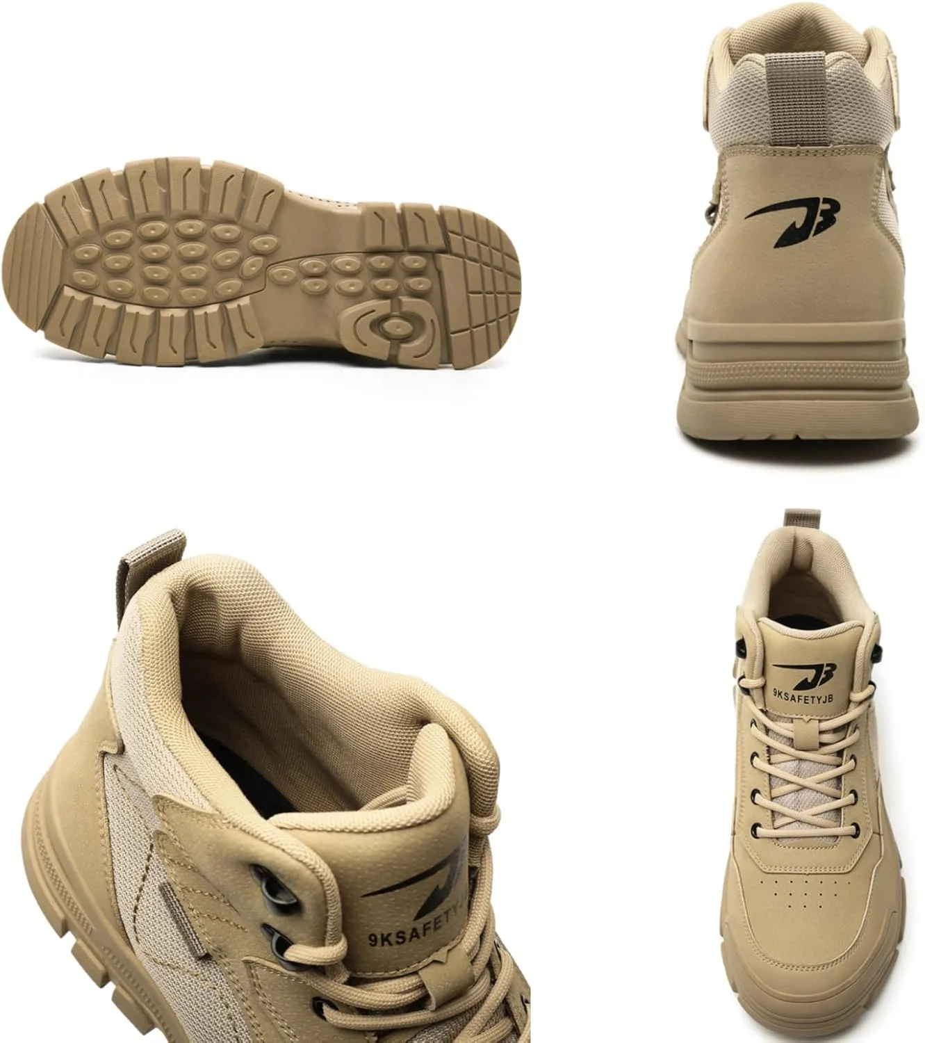 Safety Trainers Men Steel Toe Cap Trainers Work Construction Breathable Safety Shoes Non Slip Sneakers