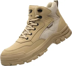 Safety Trainers Men Steel Toe Cap Trainers Work Construction Breathable Safety Shoes Non Slip Sneakers