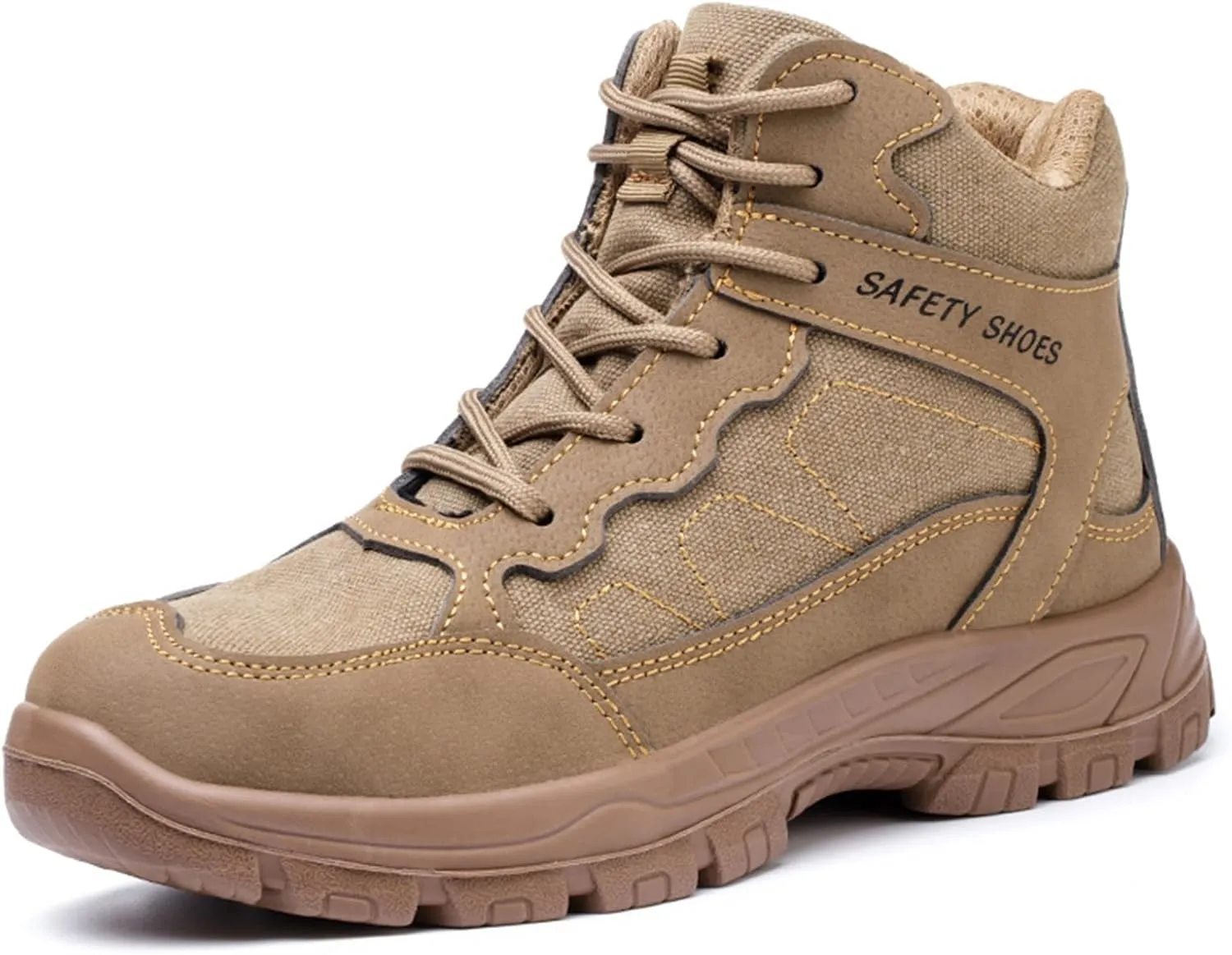 Safety Trainers Men Steel Toe Cap Trainers Work Construction Breathable Safety Shoes Non Slip Sneakers