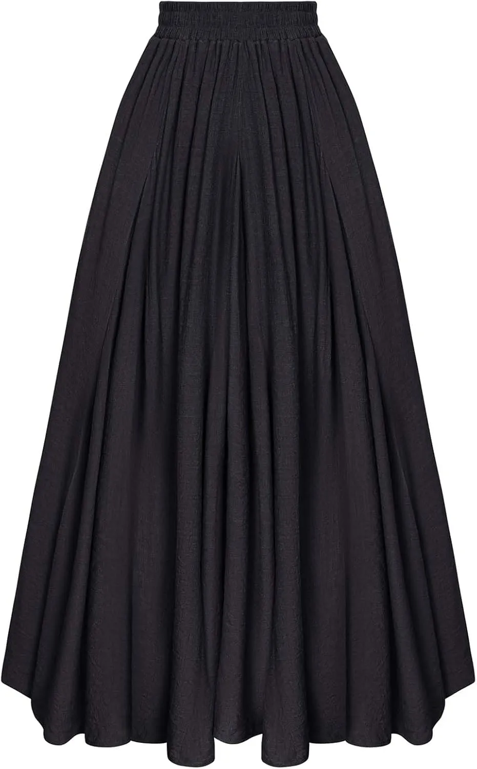 Scarlet Darkness Women Casual Maxi Skirt Flowy Bohemian Renaissance Long Skirts