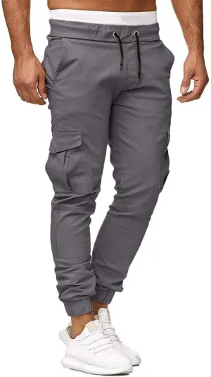 sdbrld Mens Cargo Pants With Pockets Work Pants For Men Slim Fit Mens Joggers Chino Cargo Pants Hiking Outdoor Recreation Pants Twill Fitness Track Jogging Pants Casual Cotton Pants