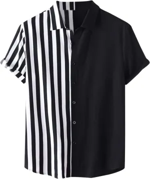 Short Sleeve Button Up Shirts for Men Hawaiian Shirts Cocktail Oversized Stretch Aloha Shirts Men's Hawaiian Shirts