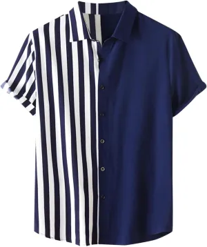 Short Sleeve Button Up Shirts for Men Hawaiian Shirts Cocktail Oversized Stretch Aloha Shirts Men's Hawaiian Shirts