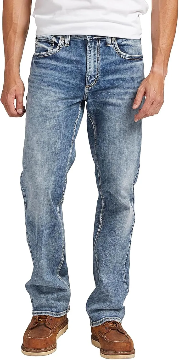 Silver Jeans Co. Men's Zac Relaxed Fit Straight Leg Jeans