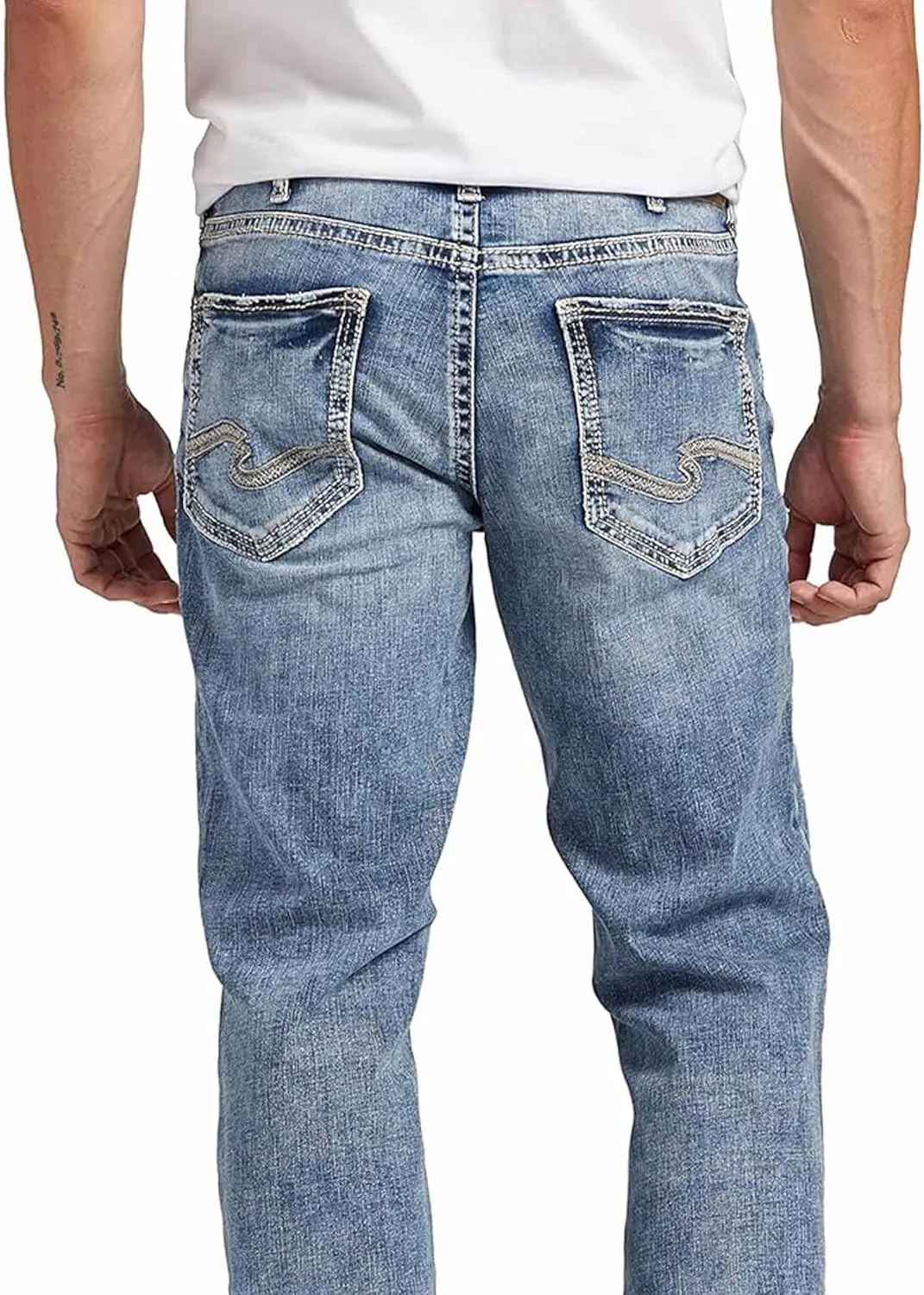 Silver Jeans Co. Men's Zac Relaxed Fit Straight Leg Jeans