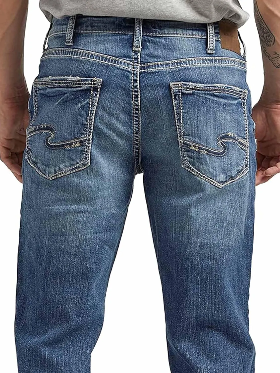 Silver Jeans Co. Men's Zac Relaxed Fit Straight Leg Jeans