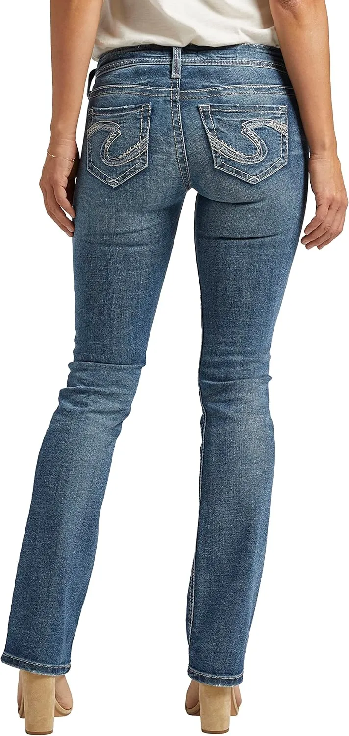 Silver Jeans Co. Women's Tuesday Low Rise Slim Bootcut Jeans