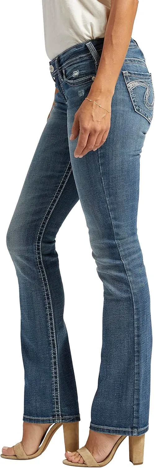 Silver Jeans Co. Women's Tuesday Low Rise Slim Bootcut Jeans