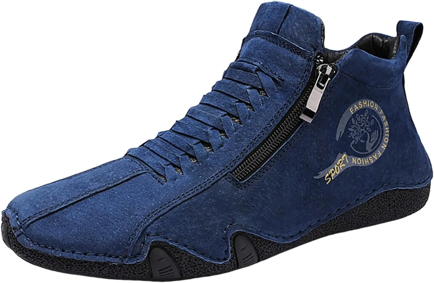 Suede Boots for Men Waterproof Leather Sneakers Casual Non-Slip Walking Shoes Breathable Outdoor Shoes 2024