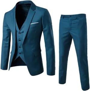 Suits for Men 2024 Suit Business Wedding Party Jacket Vest & Pants Coat Men Wedding Suits Big and Tall Suits for Men