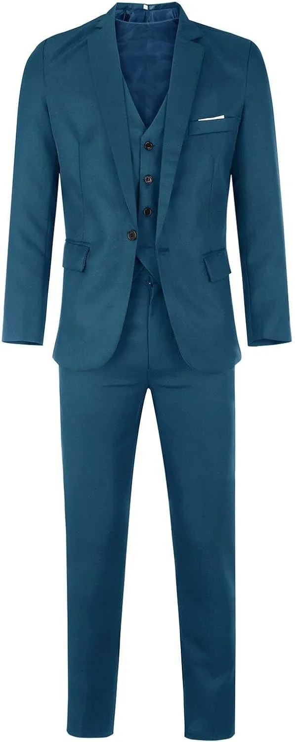 Suits for Men 2024 Suit Business Wedding Party Jacket Vest & Pants Coat Men Wedding Suits Big and Tall Suits for Men
