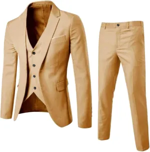 Suits for Men 2024 Suit Business Wedding Party Jacket Vest & Pants Coat Men Wedding Suits Big and Tall Suits for Men