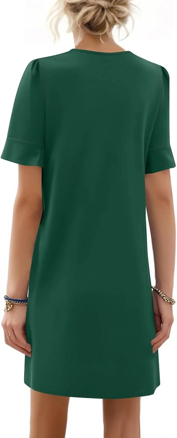 Summer Casual Dresses for Women Flowy Garden Party Dresses That Hide Tummy Bulge Birthday Ruffle Ren Faire Cute Spring Outfit