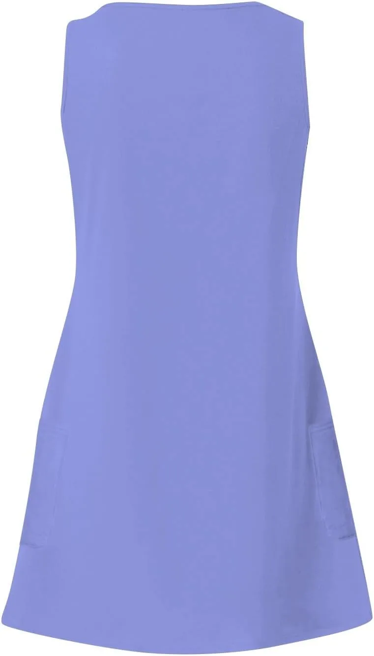 Summer Dresses for Women 2025 Casual V Neck Sleeveless Sundresses Boho Tank Dress Beach Dresses with Pockets