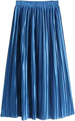 Summer Skirts Pleated Long Skirts Women Midi Skirts Women's Novelty Skirts