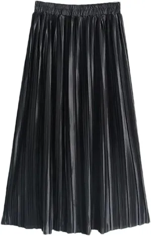 Summer Skirts Pleated Long Skirts Women Midi Skirts Women's Novelty Skirts