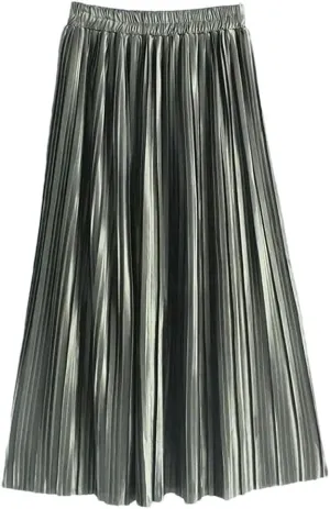 Summer Skirts Pleated Long Skirts Women Midi Skirts Women's Novelty Skirts