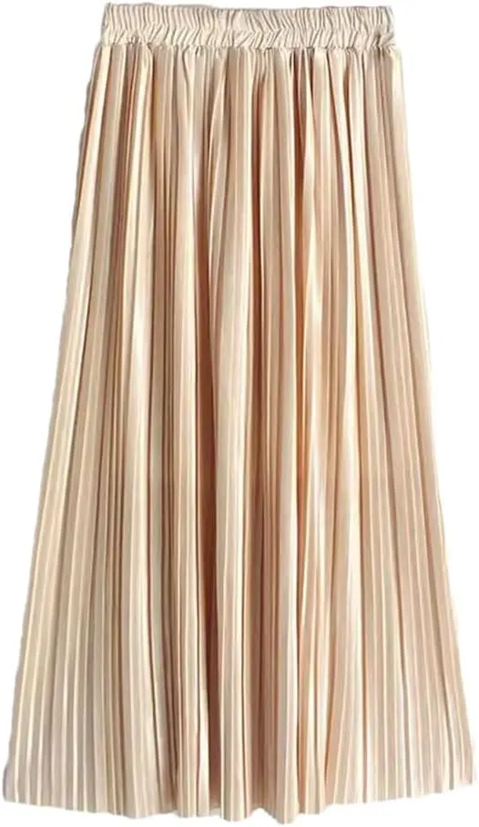 Summer Skirts Pleated Long Skirts Women Midi Skirts Women's Novelty Skirts