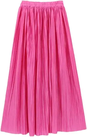 Summer Skirts Pleated Long Skirts Women Midi Skirts Women's Novelty Skirts