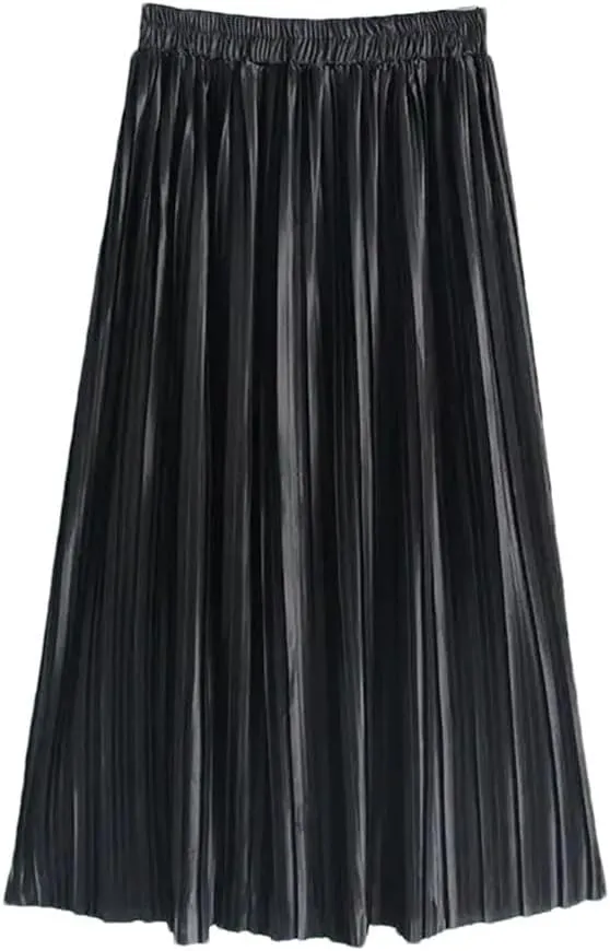 Summer Skirts Pleated Long Skirts Women Midi Skirts Women's Novelty Skirts