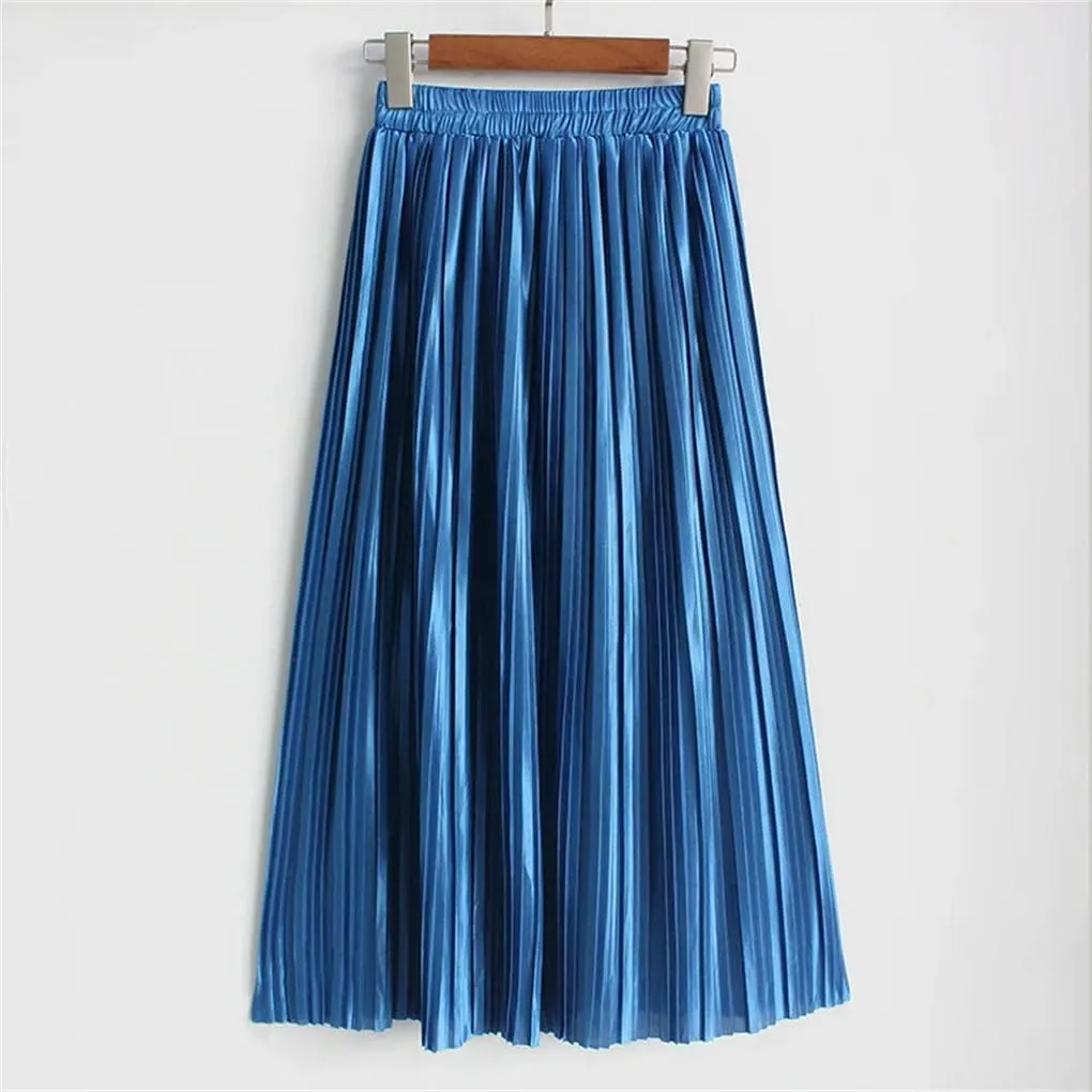 Summer Skirts Pleated Long Skirts Women Midi Skirts Women's Novelty Skirts