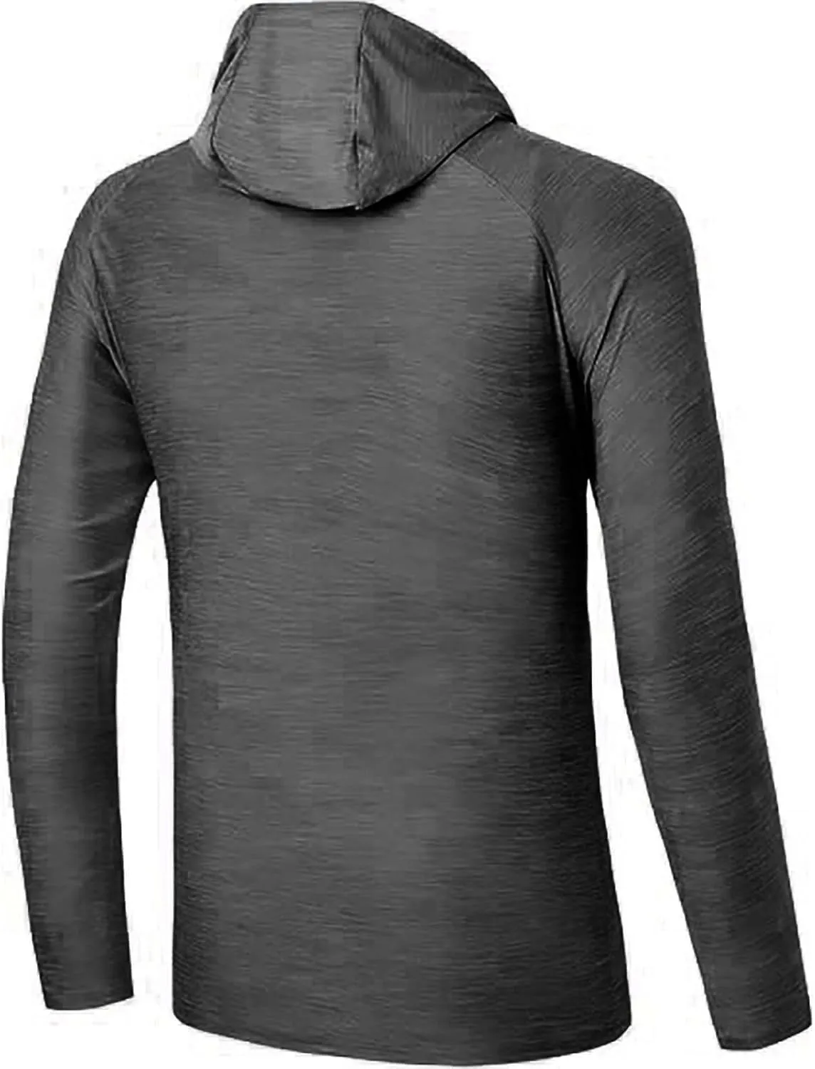 Sun Hoodies for Men Solid Long Sleeve Hooded Sweatshirts Pullover Tops Lightweight Rash Guard Fishing Hiking Shirts