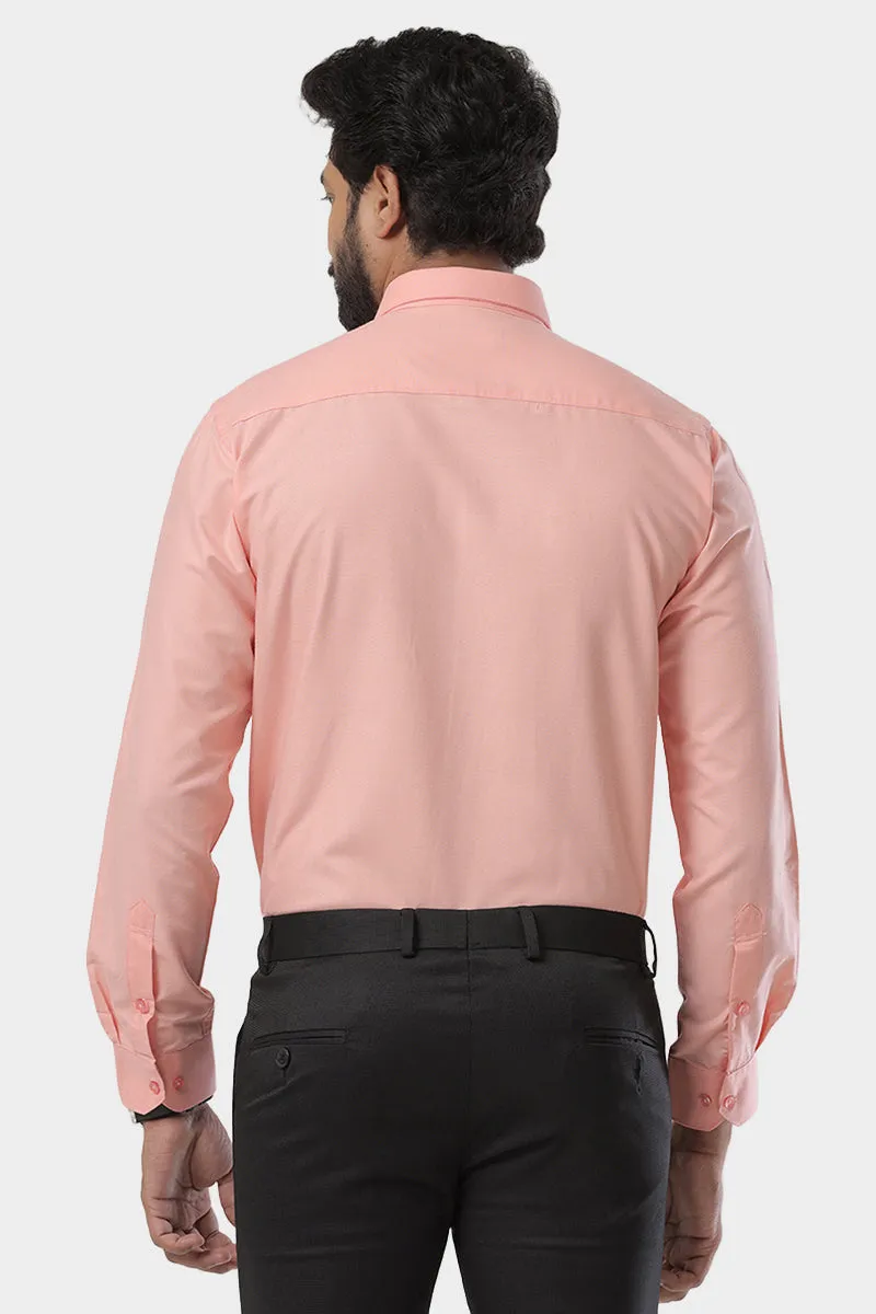 Super Soft -Orange Formal Shirts for Men | Ariser