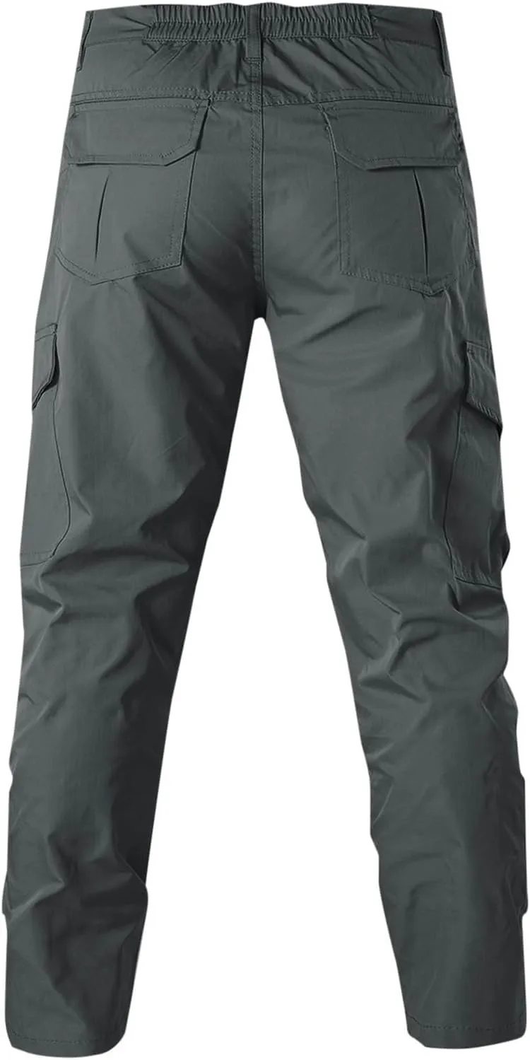 Tactical Pants for Men Ripstop Cargo Pants Lightweight EDC Work Hiking Pants Outdoor Apparel Assault Combat Pants