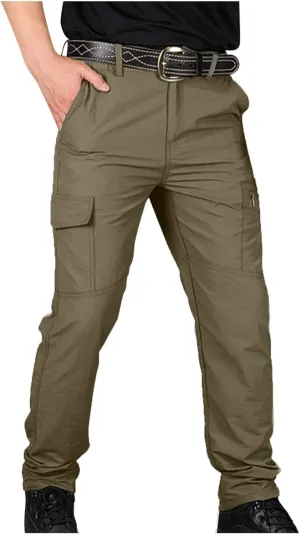 Tactical Pants for Men Stretch Cargo Pants Military Work Pants Outdoor Activity Hiking Pants with Multi Pockets