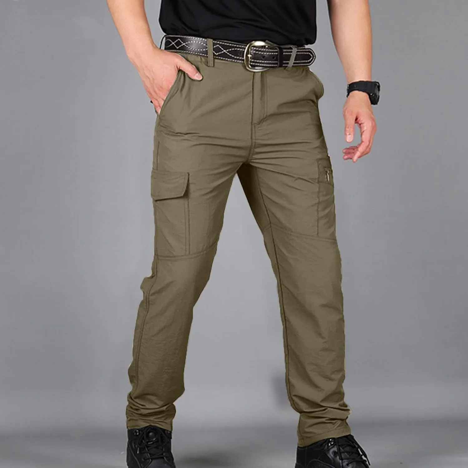 Tactical Pants for Men Stretch Cargo Pants Military Work Pants Outdoor Activity Hiking Pants with Multi Pockets