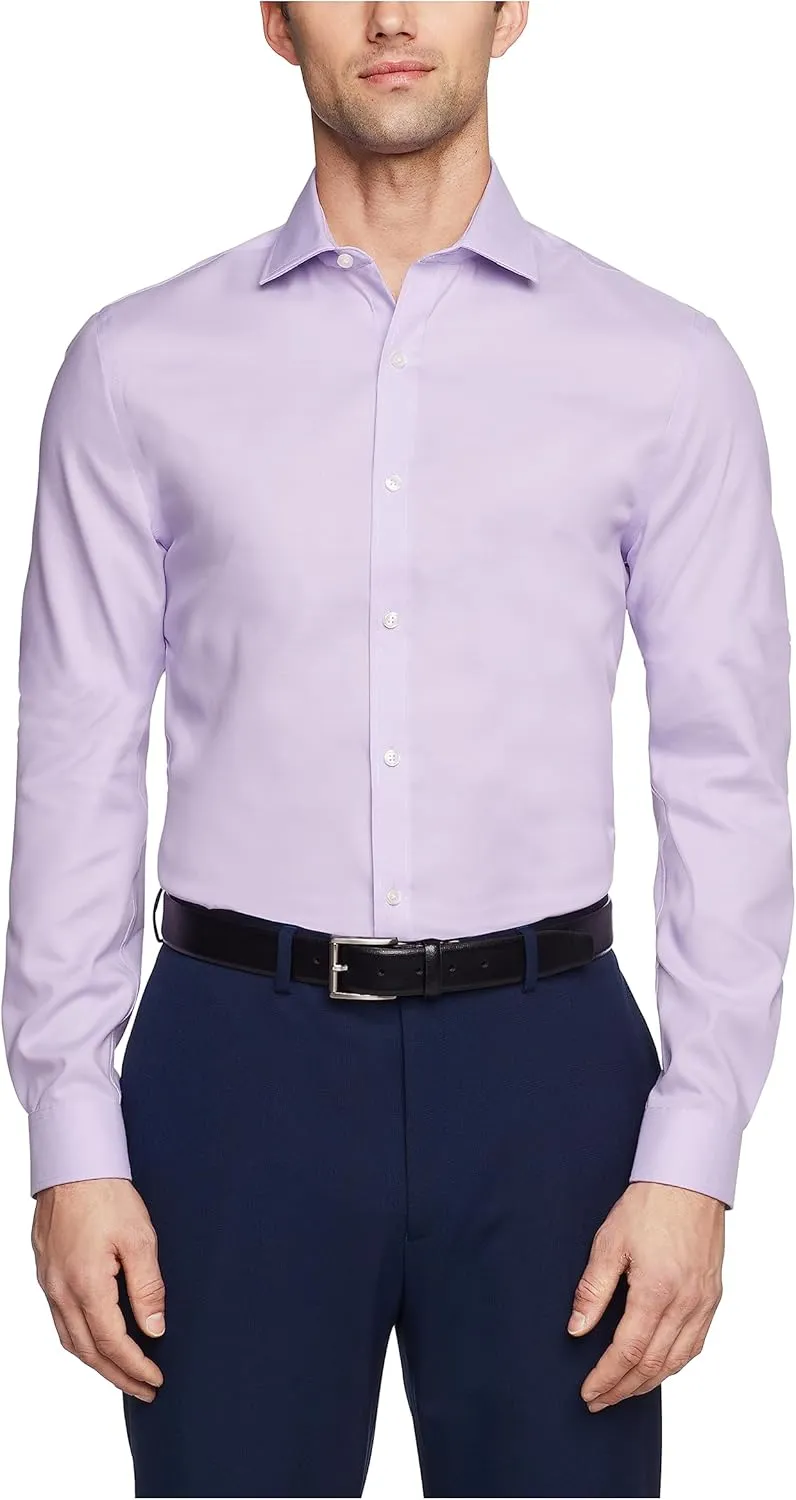 Tommy Hilfiger Men's Dress Shirt Slim Fit Non Iron Solid