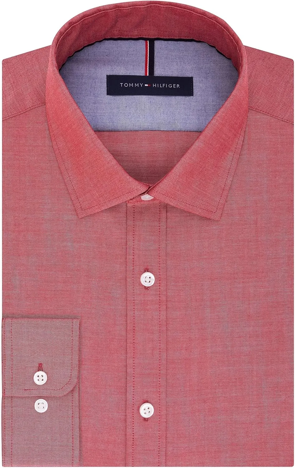 Tommy Hilfiger Men's Dress Shirt Slim Fit Non Iron Solid