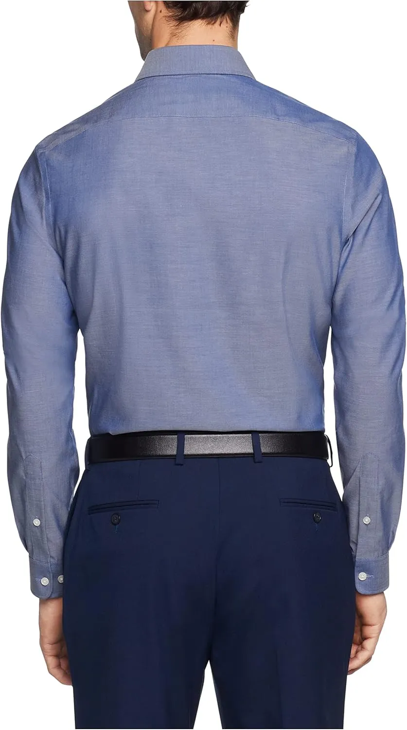 Tommy Hilfiger Men's Dress Shirt Slim Fit Non Iron Solid
