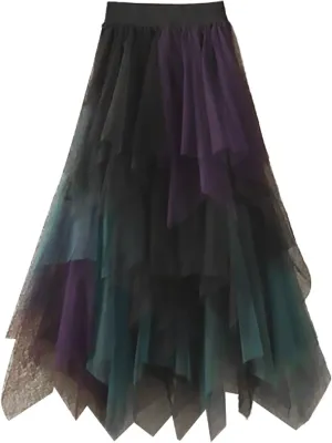 Tulle Skirt for Women Layered Tutu Skirt Puffy Fairy Skirts Mesh Tiered Skirts Party Skirts Rave Skirts