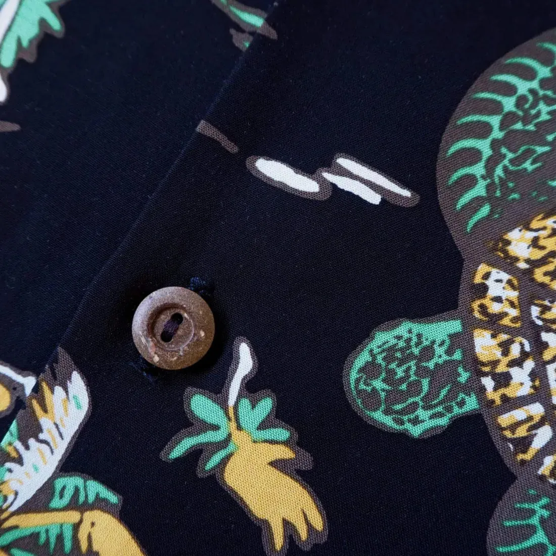 Turtle Bay Black Hawaiian Rayon Shirt