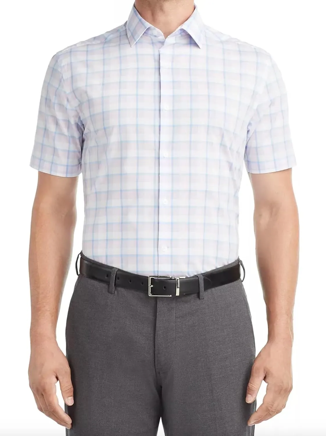 Van Heusen Men's Dress Shirt Short Sleeve Stretch