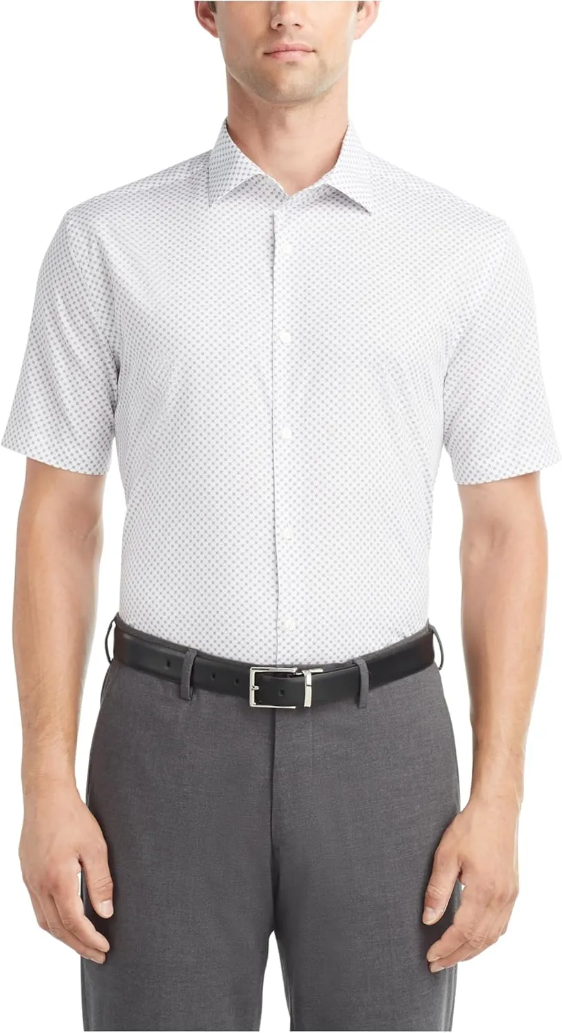 Van Heusen Men's Dress Shirt Short Sleeve Stretch