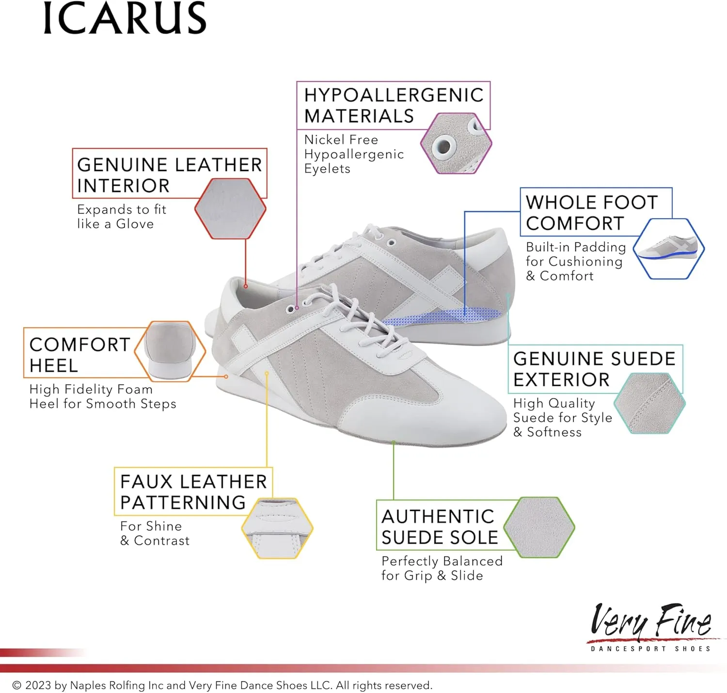 Very Fine Men's Icarus Practice Sneaker for Ballroom Latin Dancing
