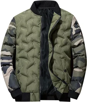 Winter Jacket For Men Zipper Cotton Padded Warm Fall Winter Coats Windproof Thick Fashion Jacket Comfort