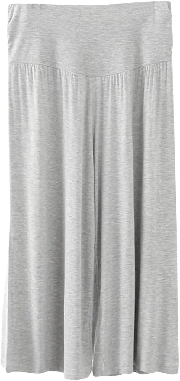 Women Capri 3/4 Trousers Cropped Pants Lounge Yoga Sports Sweatpants Stretch Leggings Elasticated Waist Bottoms