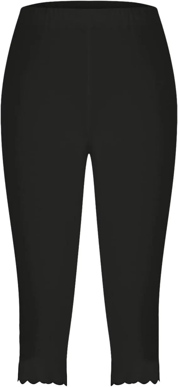 Women Cropped Trousers 3/4 Length Leggings Casual Capri Pants Summer High Waisted Sweatpants Ladies Joggers Bottoms