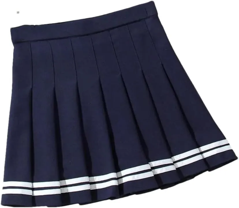 Women High-Waisted Elastic Mini Pleated Skirts Fashion Summer A-Line Slim Fit Skirt