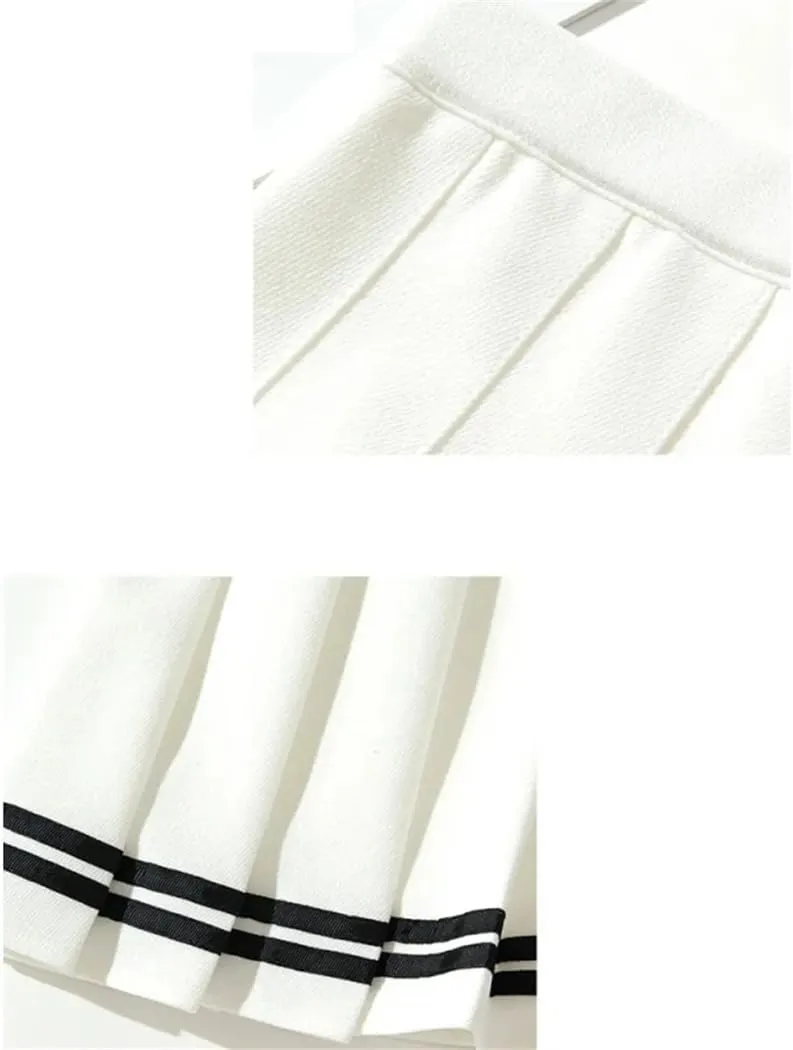 Women High-Waisted Elastic Mini Pleated Skirts Fashion Summer A-Line Slim Fit Skirt
